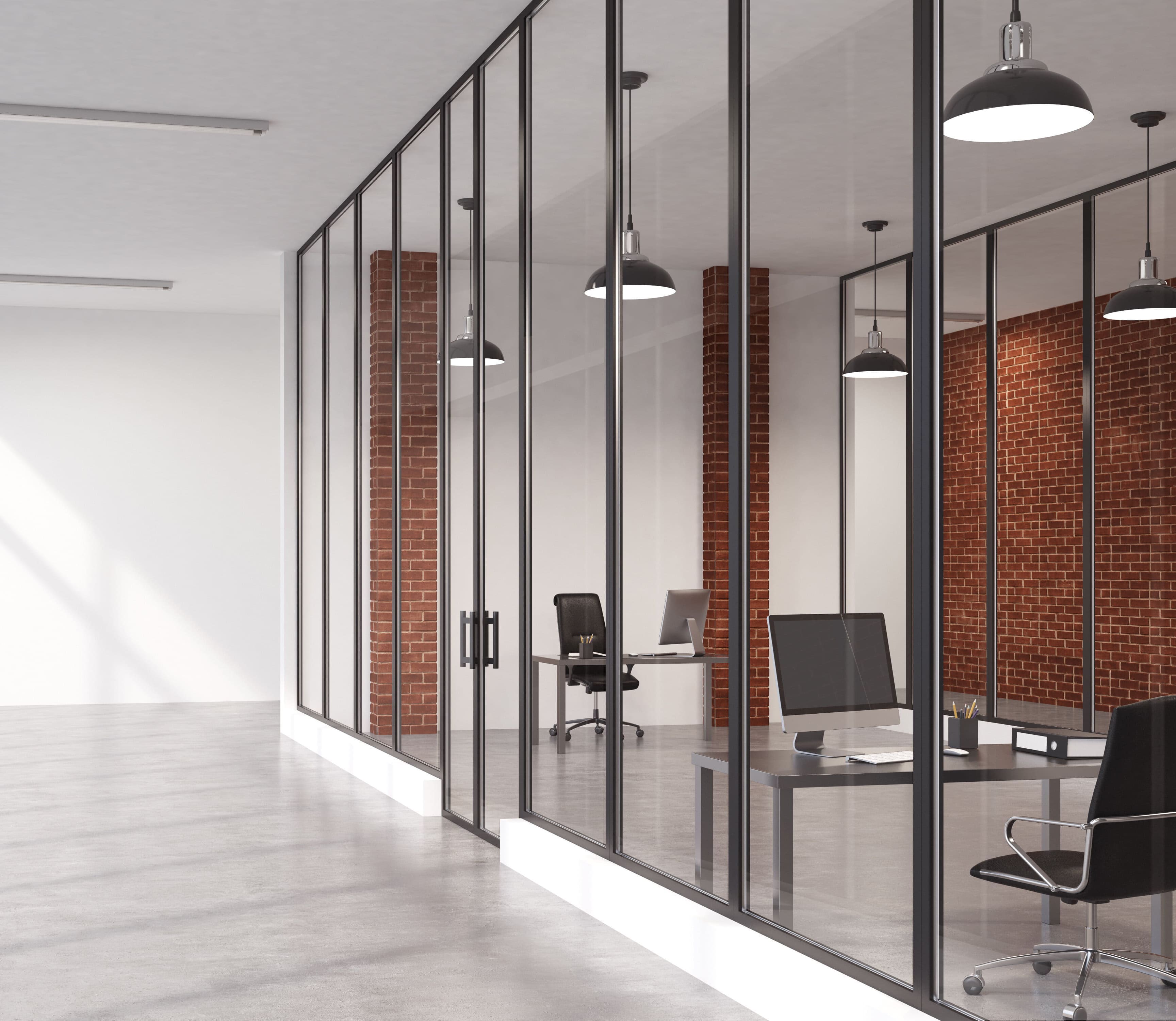 СКЛЯНІ ПЕРЕГОРОДКИ В ОФІС