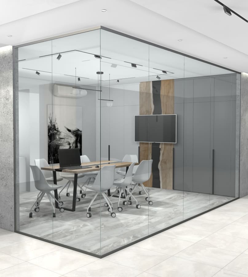 СКЛЯНІ ПЕРЕГОРОДКИ В ОФІС